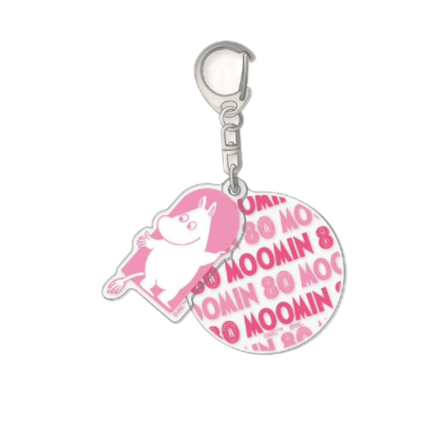 

Marimo Craft Брелок-слайдер Муми-тролль 80-летие Розовый Ш28 x В55 мм Ш50 x В56 мм [Муми-тролль] [Логотип] MOM-760 розовый