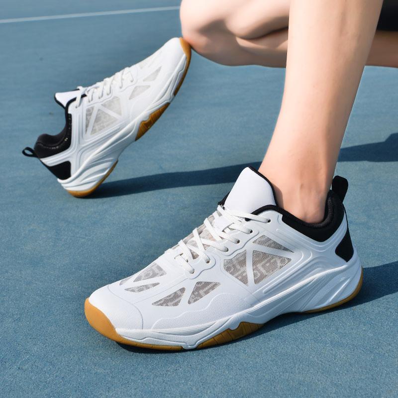 36-46 Paar Stoßdämpfende Rutschfeste Atmungsaktive Badmintonschuhe Tennisschuhe Tischtennisschuhe Sportschuhe