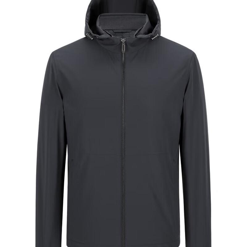 YOUNGOR Men's Autumn/Winter Stretch Hooded Cotton Jacket
