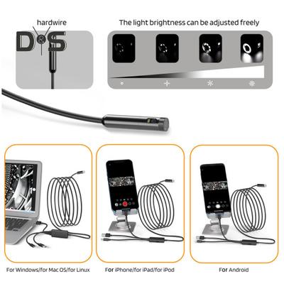 Inspection Endoscope Phone Scope Camera with Light IP67 Waterproof Easy Connection 1080P Borescope Inspection Camera