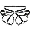 Handcuffs Sex Toys PU Leather Body Harness Cuffs Bondage Straps  Kit Erotic Adult Sex Toys For Couples Party Sexy Accessorie