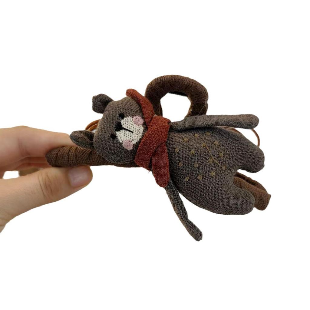 Japanese Korean High-End Little Bear Claw Hair Clip - 2024 Autumn/Winter Cute Girl Shark Clip Hairpin