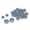 20PCS RC Ball Bearing Steel RC Ball Bearing Kit Wheel Hub Double Rubber Sealed Bearing for AXIAL 1/24 SCX24