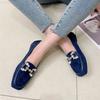 Jarní Podzimní Boty Dámské Baleríny Měkké Módní Značka Kancelářské Dámské Jednoduché Boty Černé Modré Nadměrná Velikost 42