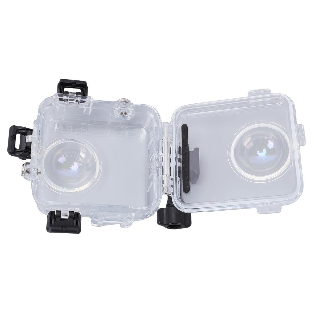 Custodia Impermeabile per Immersioni Adatta per Action Cam MAX2 Cover Guscio Subacqueo con Inserti Antiappannamento per 50M