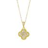 Four-leaf Clover Necklace Elegant Pendant Choker Versatile Accessory