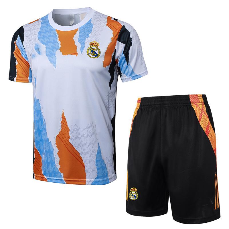 Football Training Jersey 2425 Riyadh Chelsea Barcelona Paris Real Madrid Arsenal Jersey Short-Sleeved Set
