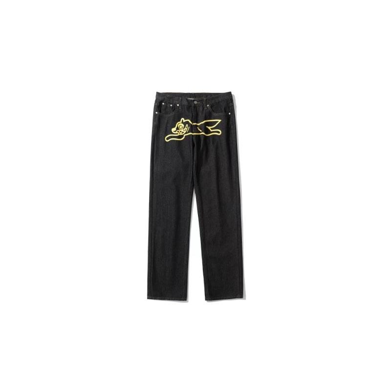 Hip-hop Flying Dog Printed Jeans Men's Spring and Autumn Straight Loose