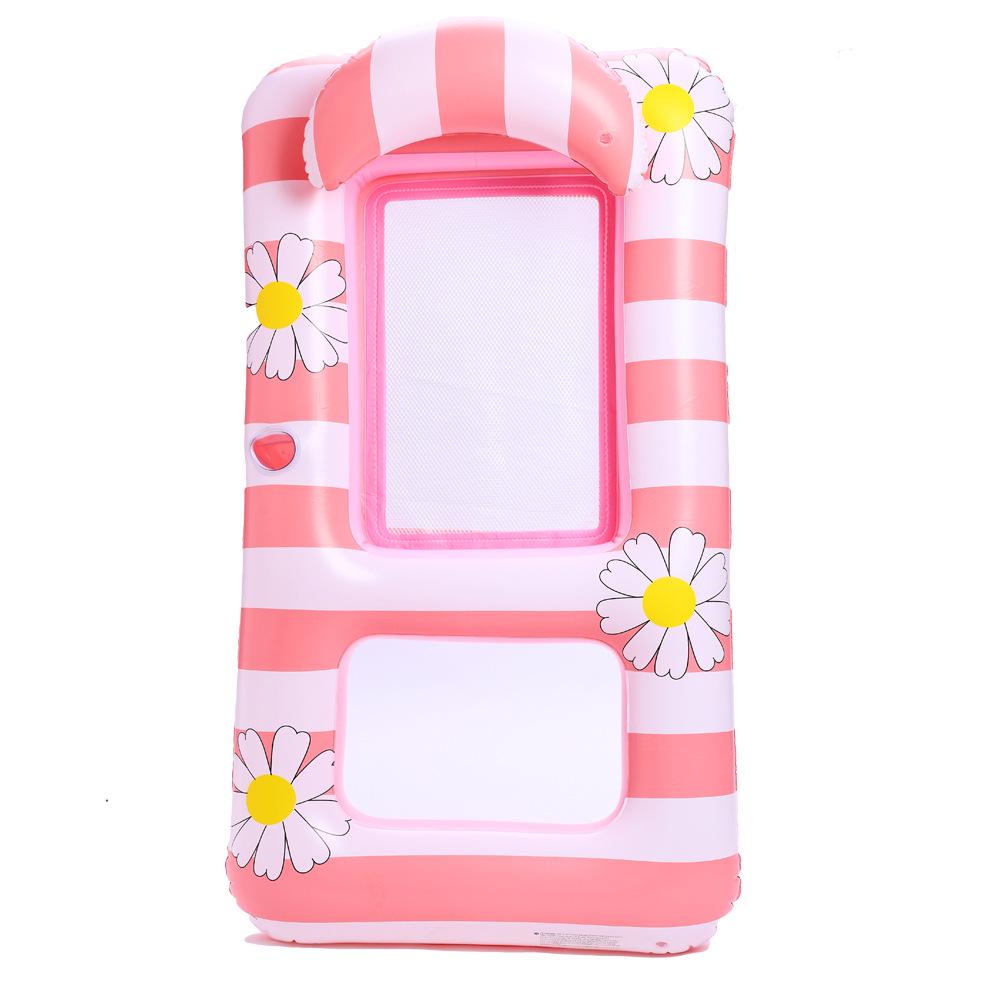 New Style Daisy Stripe Inflatable Pool Float Lounger