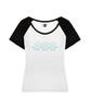 PRIMATE Trio U-Neck Polka Dot Raglan Slim Fit Short Sleeve T-Shirt 4 Colors