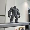 3D Printed Stone Gorilla Statue, Rock Muscle Figure with Heavy Base, Creative Desk Decor, Home Office Ornament, Unique Gift for Men Boys