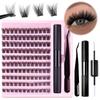 Diy Segmented False Eyelashes 10 Rows Mixed Single Cluster Set Makeup Grafted Eyelashes