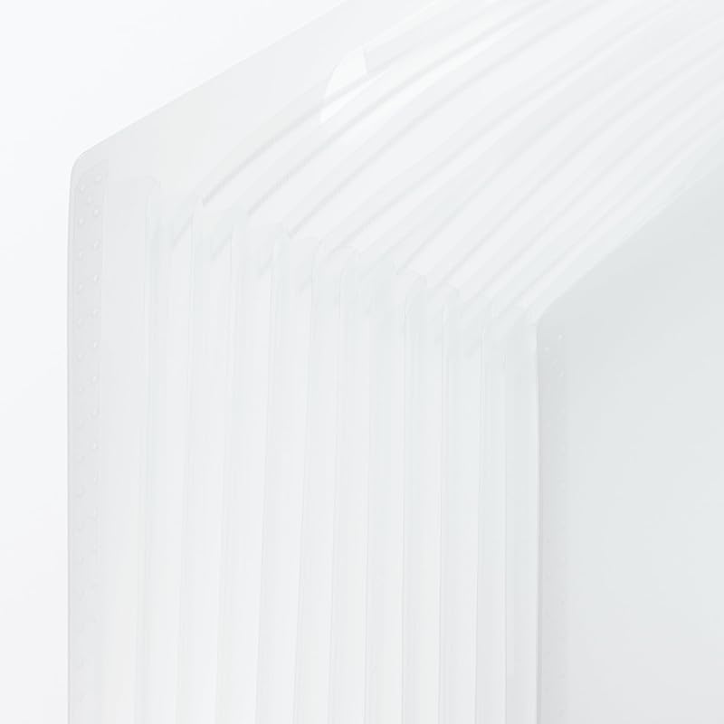 MUJI Polypropylene Accordion File, A4 Size, 12 Pockets, 84924866