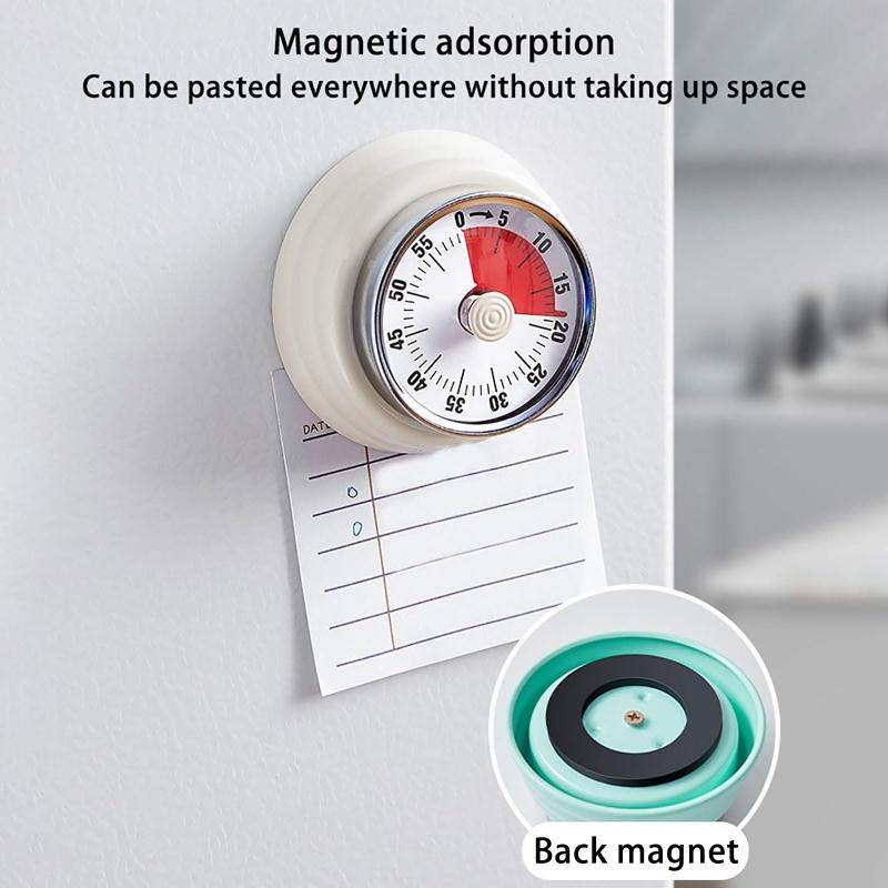 60 Minute Visual Timer Kitchen Classroom Desk Magnetic Clock Kids Pomodoro Study Timer Clock Visual Countdown Timers