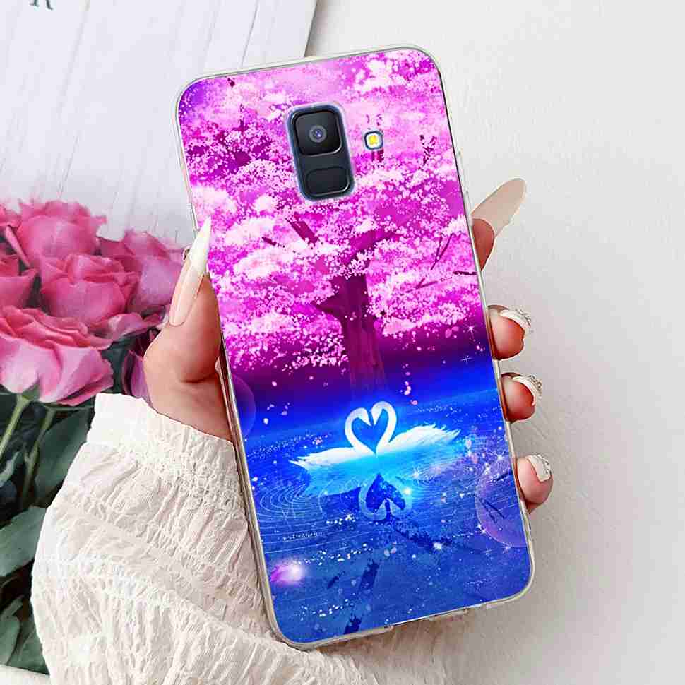 For Samsung Galaxy A6 2018 5.6" Case SM-A600F Soft Silicone TPU Cover For Samsung a6 A6 2018 SM-A600FN New Butterfly Phone Cases