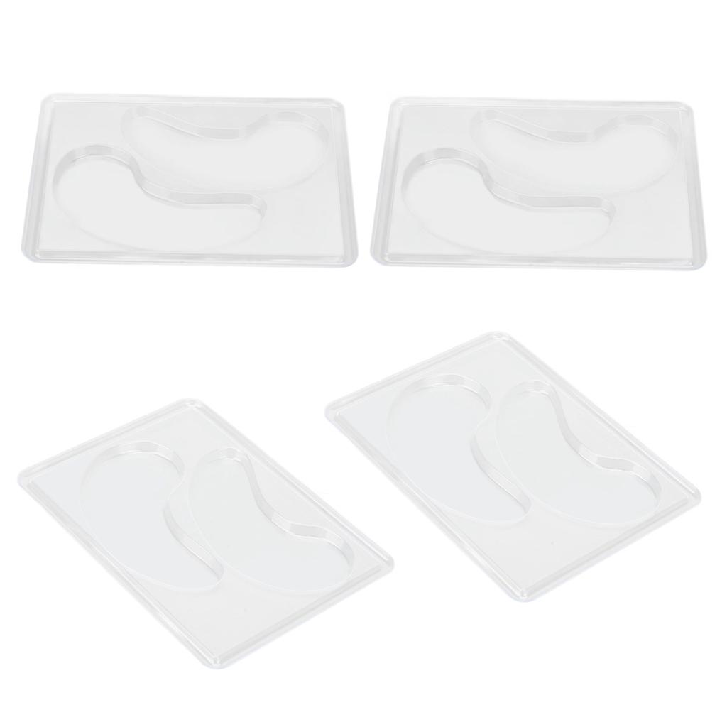 12 Pezzi Stampi Fai da Te per Patch Sotto gli Occhi Sicuri Sani Naturali Riutilizzabili Trasparente Vassoio Piastra per Patch Maschera Occhi