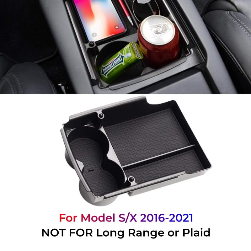For Model S Model X Center Console Organizer Storage Box Custom For Left Hand Drive Tesla Model S Model X 2012-2025