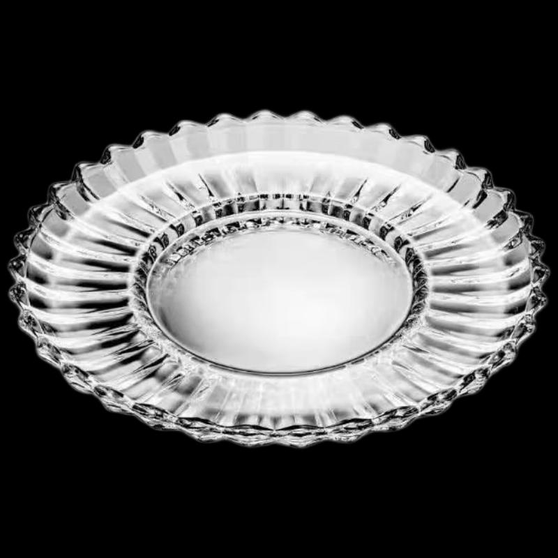 Flavinmci High-Footed Crystal Glass Fruit Plate