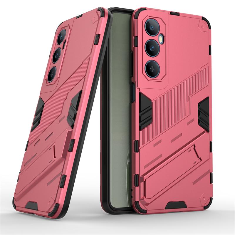 For Realme C65 4G Case Luxury Car Magnetic Holder Phone Case for RealmeC65 C 65 2024 4G Armor Shockproof Kickstand Back Cover
