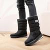 New Winter Mid-Calf Snow Boots Men Soft Bottom Comfortable Fashion Fleece Lined Thick Bottom Anti-Slip Outdoor Casual Cotton Sho