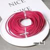3MM Colored Leather Cord for DIY Jewelry: Round Leather Strip for Bracelet and Necklace Crafting