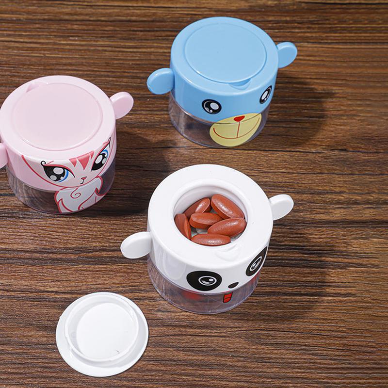 Multifunkční přenosný mlýnek na prášek a tablety, řezačka práškových pilulek, rozdělovač léků, úložný box, drtička pilulek, plastová mlecí krabička