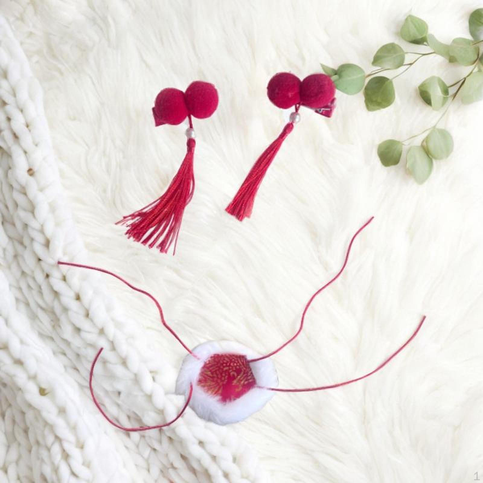 

Рождественские наряды для кукол, одежда, набор для самостоятельного изготовления, плюшевая одежда для 15 см, хлопок red Bellybands