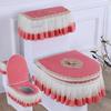Toilets Cushion 3 Piece Set Lace Detachable Toilet Cover Cloth Dust Cover Toilets Seat Cushion Home Decoration Toilet Cover