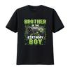 Brother Of The Birthday Boy Matching Video Game T Shirt Black Small Vintage Washed Streetwear Breathable Slightly Casual