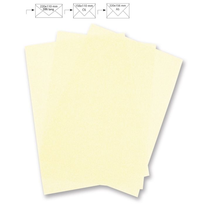 Feuilles A4, Parchemin, FSC Mix Credit, ivoire, 210x297mm, 100g / m², 5 pces