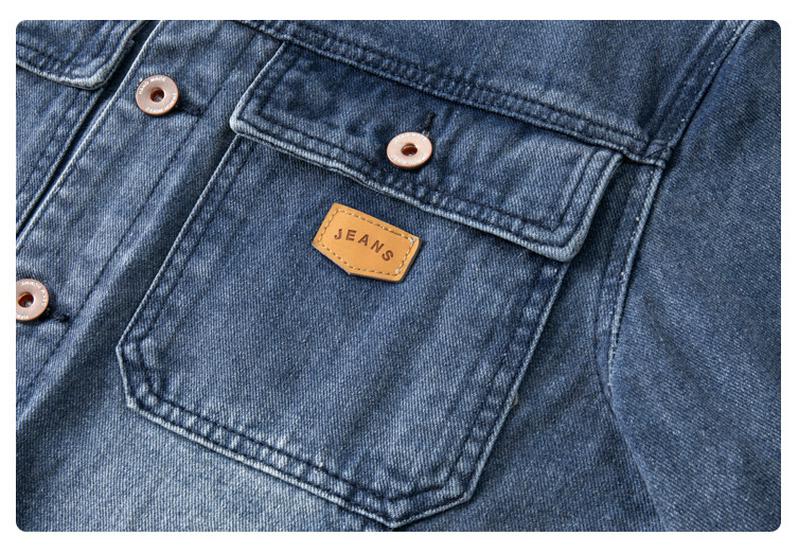 Men's Retro Casual Denim Jacket - Loose Fit, Versatile Lapel Top for Spring and Autumn