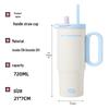 Jumbo Sunset Icebreaker Stainless Steel Thermos with Handle & Straw - Large Capacity, Portable Cold Storage for Outdoors