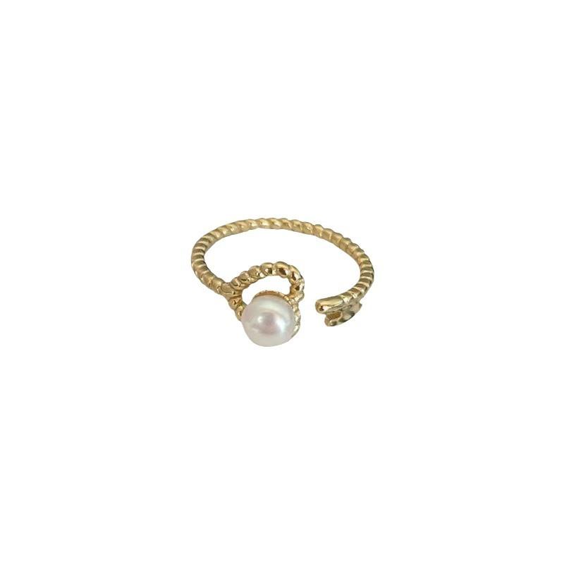 Love French Pearl Ring Niche Design Simple Ring Women'S Jewelry