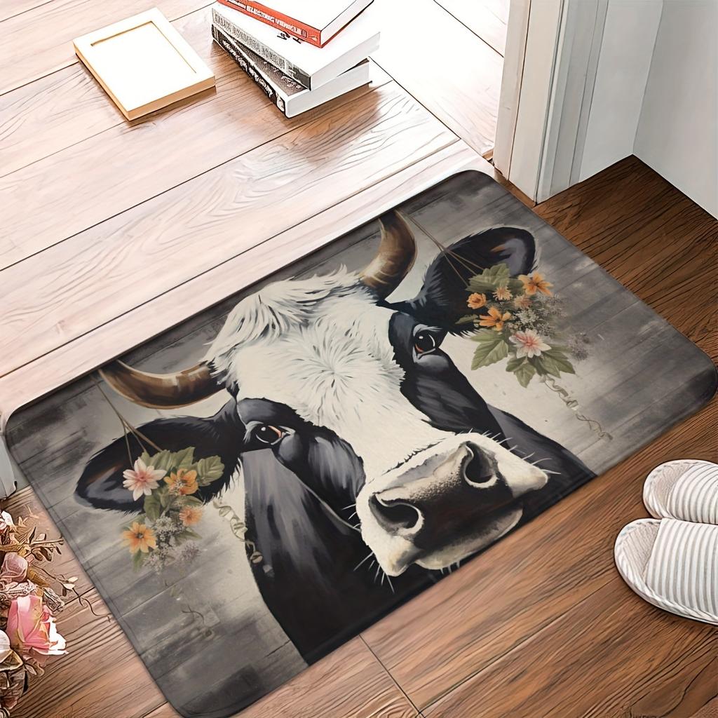 1Pcs Anti Fatigue Kitchen Rugs, Farmhouse  Print Waterproof Non-Slip Thick Cushioned Kitchen Mat Heavy Duty Comfort Standing Mat for Kitchen