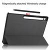For Samsung Galaxy Tab S10+ 5G SM-X820 SM-X826B 12.4 Inch Magnetic Trifold Stand Cover for Samsung Galaxy Tab S10 Plus 12.4
