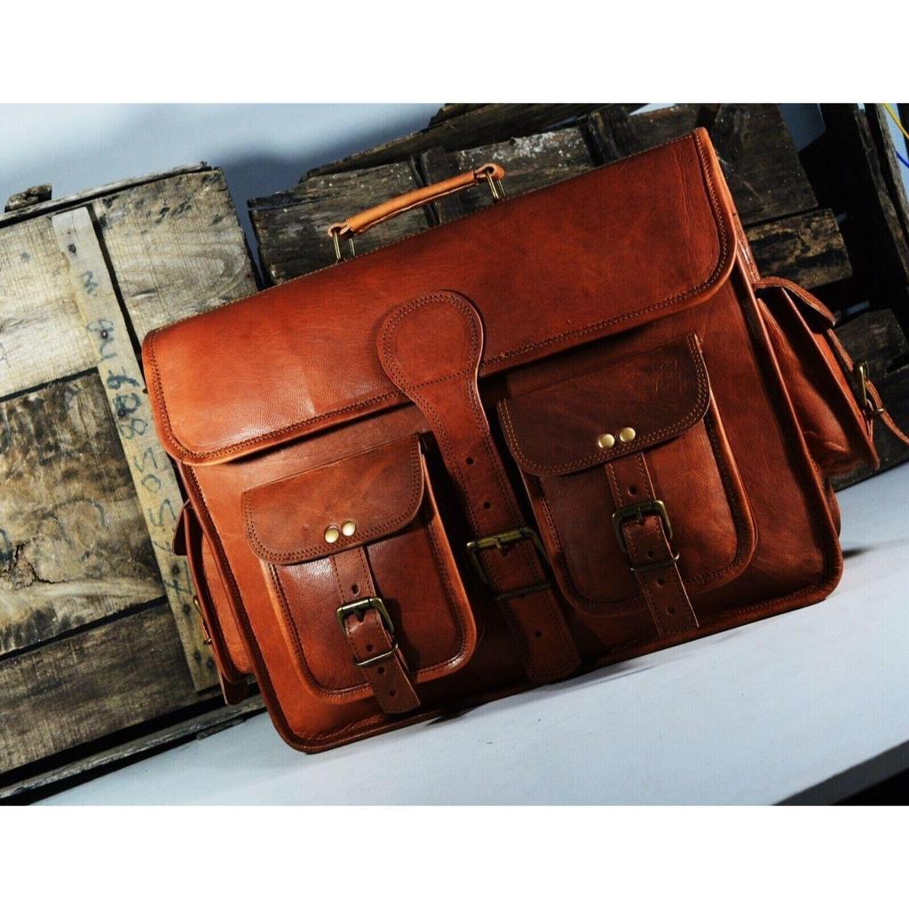 Borsa per fotocamera DSLR in pelle di capra da 11 nuova