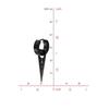 1Pair Silver/Black Titanium Steel Piercing Earring Triangle Geometric Korea Punk Jewelry Men's and Women's Jewelry