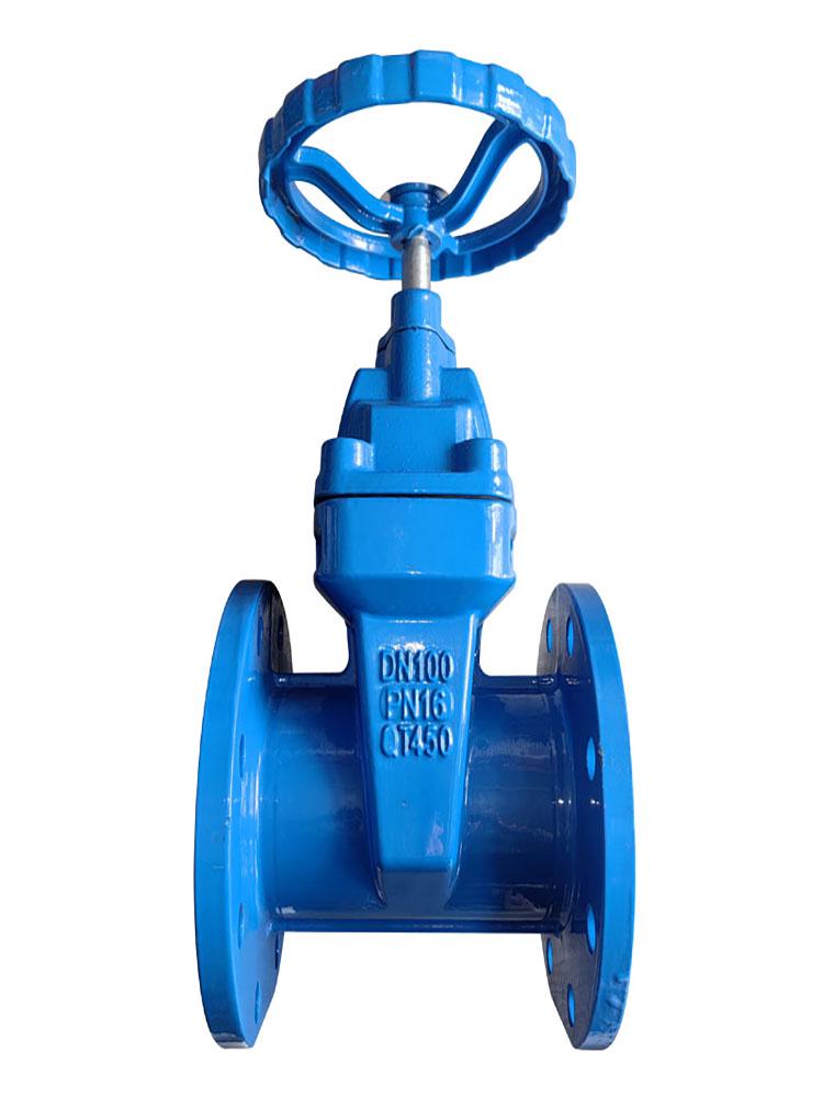 Z45X-16Q Ductile Iron Rising Stem Flanged Gate Valve with Soft Seal Elastic Seat for Fire Hydrant and Sewage Applications