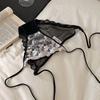 Low Waist Embroidery Flower Panties Transparent Mesh Lace Briefs Underwear for Women  Girl