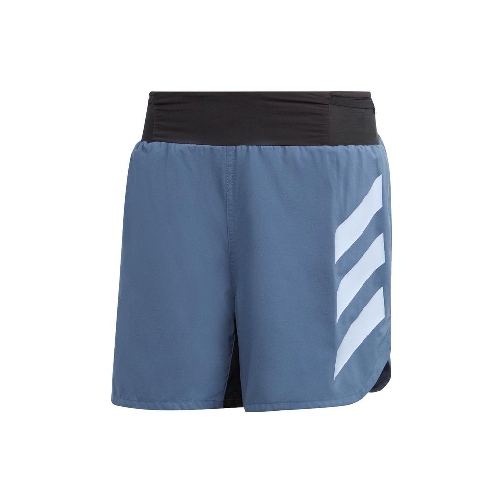 Adidas Agravic Trail Running Shorts Color Block Outdoor Quick-Dry Shorts Men Shorts Miracle-Blue-Grey HT9396