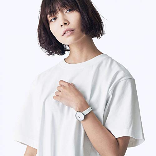 Klon Alphabet Time White Ver. Silver 33mm Watch, Stylish and Simple Design for Men and Women