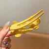 Matte Flower Hair Clip: Versatile Women's Duckbill Accessory for Updos