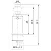Press Type Brass Drain Valve Core for Sink Basin Drainer Replacement Modern Simple Design Fits Standard Drain Sizes Easily
