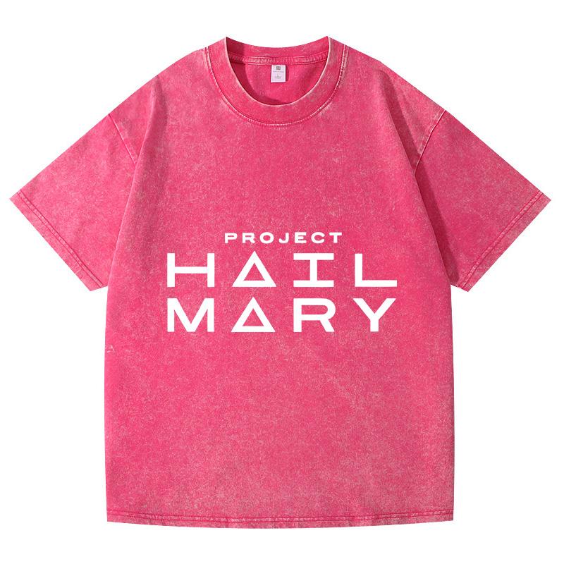 

Project Hail Mary Oversized Vintage Washed Tshirt Summer Harajuku Streetwear Graphic TShirt Short Sleeve Cotton Hip Hop Tshirt 4XL