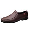 FashionTrendy Men's Genuine Leather Shoes Anti-skid Loafers Men's Casual Shoes Soft Soles Comfortable Driving Shoes Park Walking Shoes