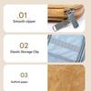 Multipurpose Crochet Hook Organiser Pouches with Zippered Pocket and Elastic Slots Portable Knitting Needle Storage Case