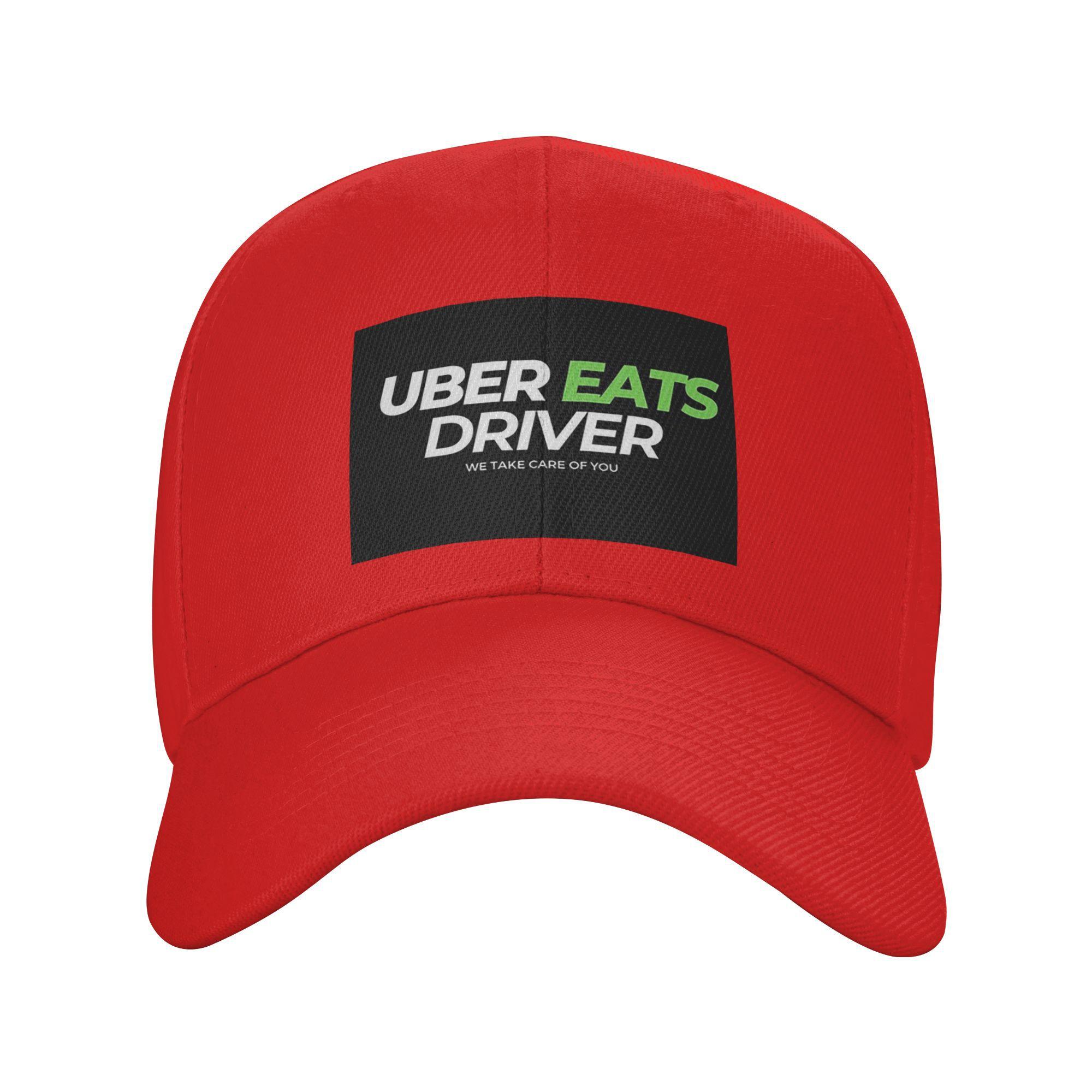 Унисекс Бейсболки с Логотипом Водителя Uber Eats Водитель Доставки Еды На Открытом Воздухе Летние Спортивные Бейсболки Кепки в Стиле Хип-Хоп Кепки One Size