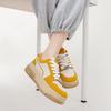 Leather Thick Baseplate Shoes Female Explosion 2025 Spring New, Panda Sports Shoes Low-top Lightweight Muffin Shoes