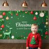 Christmas Holiday Background Reindeer Pattern Happy New Year Backdrop Winter Celebration Display Festive Typography For Winter