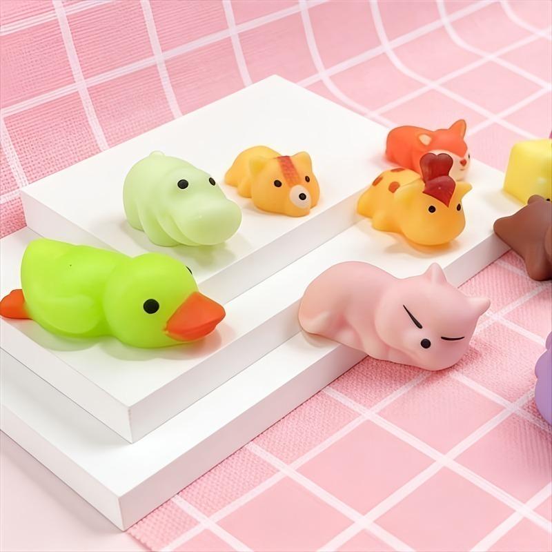 Mochi Mochi 1/6/10PCS Squishy Toy Cute Animal Antistress Ball Squeeze Rising Toy Abreact Soft Sticky Stress Relief Toy Fun Gift Presents